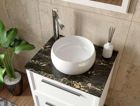 Раковина накладная Allen Brau Liberty 36 4.32001.20 белый глянец, артикул 4.32001.20