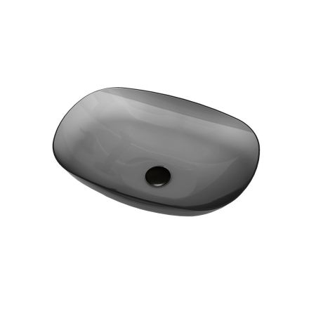 Раковина прозрачная Vincea VBS-6T12B, 540*360*150, накладная, цвет черный, артикул VBS-6T12B