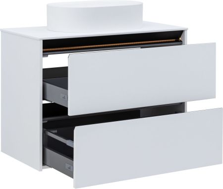 Тумба под раковину Allen Brau Activity 90 1.34005.WM белый матовый/черный браш, артикул 1.34005.WM