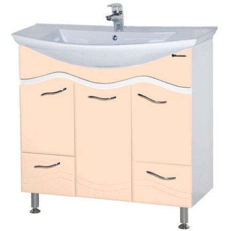 Тумба под раковину Bellezza Мари 85 4632914000225 Бежевая, артикул 4632914000225