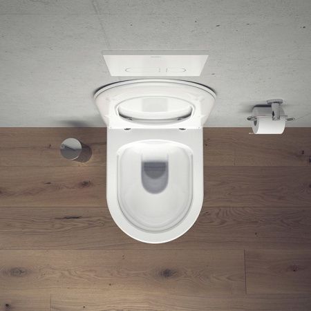 Duravit Soleil by Starck Унитаз подвесной 370х480мм, безободковый, Weiß Hochglanz, HyG, цвет белый