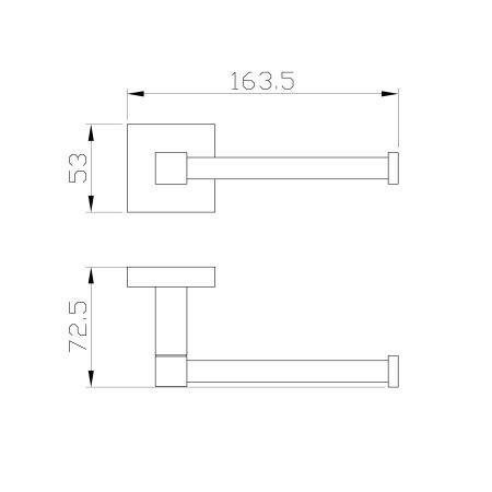 Держатель для туалетной бумаги без крышки WONZON & WOGHAND POLO, Хром (WW-8906), артикул WW-8906