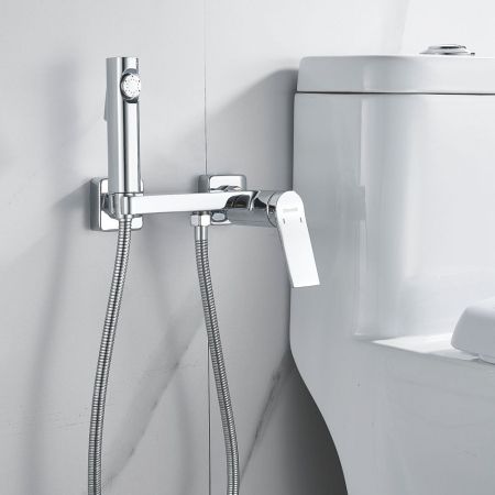 Гигиенический душ со смесителем Shevanik S4105-1, хром