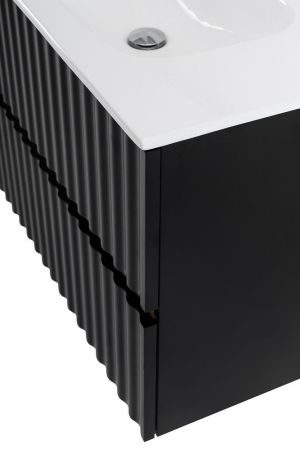 ELEGANT База под раковину подвесная с двумя выкатными ящиками, с LED подсветкой ручек. Чёрный матовый, 870x469x550 AM-ELEGANT-900-2C-SO-NM-LED, артикул AM-ELEGANT-900-2C-SO-NM-LED