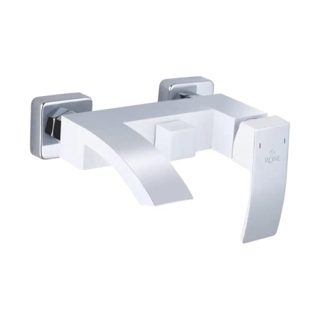 Смеситель для ванны Rose R1502F, белый/хром