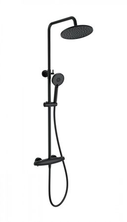 Душевая система с термостатом WONZON & WOGHAND CAPSULE, Черный матовый (WW-B3031-A-MB), артикул WW-B3031-A-MB