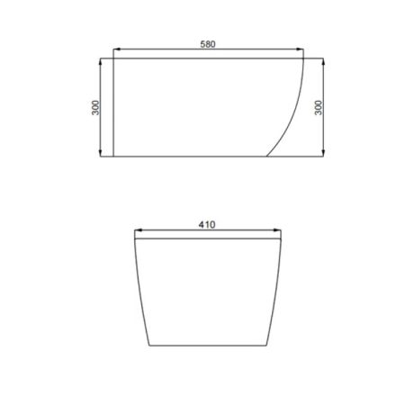 Подвесное биде SMARTFLOW URBAN SMFB812-WH, белый, артикул SMFB812-WH