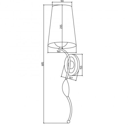 Бра BOHEME, золото 756, артикул 756