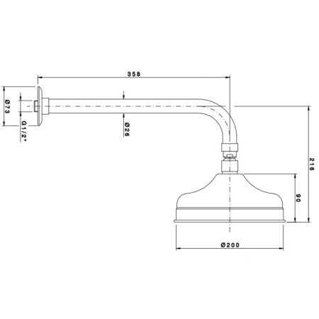 Nicolazzi Doccia Верхний душ, Ø 20см, цвет: хром, артикул 5702CR20