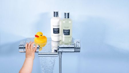 Термостатический смеситель для ванны GROHE Grohtherm 2000 NEW с полочкой, хром (34464001), артикул 34464001