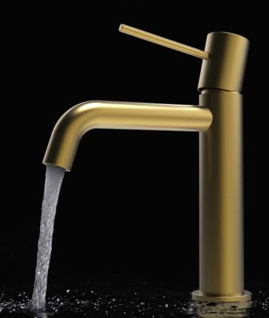 Смеситель для раковины Raiber RPG-001, золото, артикул RPG-001