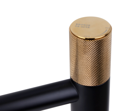 Смеситель для раковины Bronze de Luxe AVANTGARDE 2010MH, черный, артикул 2010MH