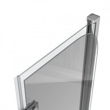 Шторка на ванну 100х140 см Maretti Valentina VA41R100140097-015, профиль хром, артикул VA41R100140097-015