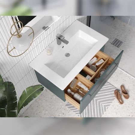 Тумба под раковину подвесная Velvex Posse tp.POS.OSK.85.1Y верде, 85 см, артикул tp.POS.OSK.85.1Y верде