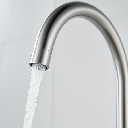 Смеситель для кухни с подключением фильтра воды Raffine F108L, сатин, артикул F108L