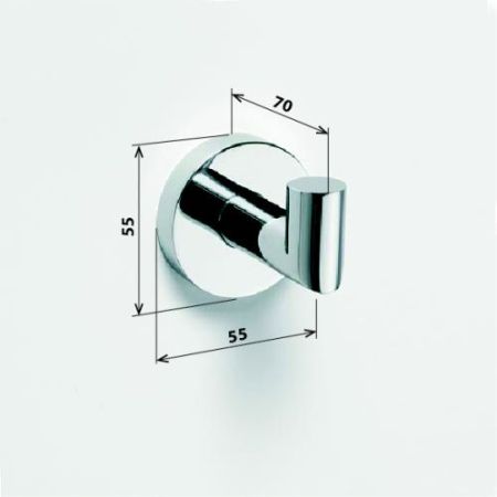 Крючок OMEGA 55*55*70, артикул 104206022