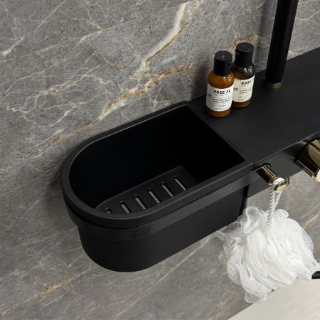 Душевая система Fixsen SLOT FX-9300B, черная+золото, артикул FX-9300B