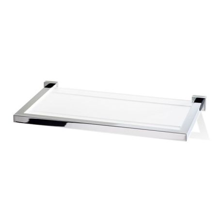 Decor Walther Corner GLA30 Полочка стеклянная 30x16.5см, цвет: хром, артикул 0560800