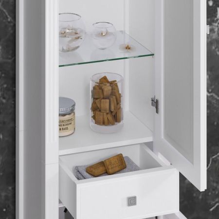 Пенал Лаура правый Opadiris Белый матовый, артикул 