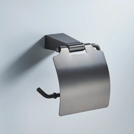 Держатель для туалетной бумаги Shevanik SG5705T, оружейная сталь