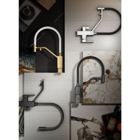 Смеситель для кухни с подключением фильтра Raglo R85.62.09, графит, артикул R85.62.09