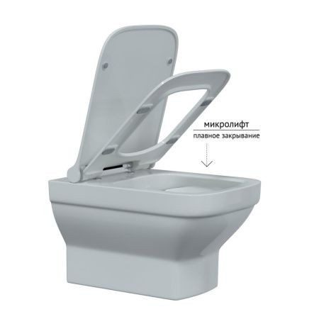 Комплект BERGES для монтажа  подвесного унитаза: инсталляция NOVUM525, кнопка S3 хром глянец, унитаз LEVEL Rimless, сидение дюропласт Level Slim SO, микролифт, быстросъем