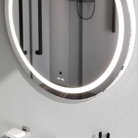 M85AMOX0651WG Универсальное зеркало с контурной LED-подсветкой, ИК- сенсором, круглое, 65 см, артикул M85AMOX0651WG
