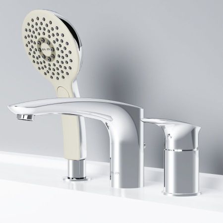 F50A01300 Inspire V2.0, смеситель на борт ванны, трёхсекционный, излив мм, хром, шт