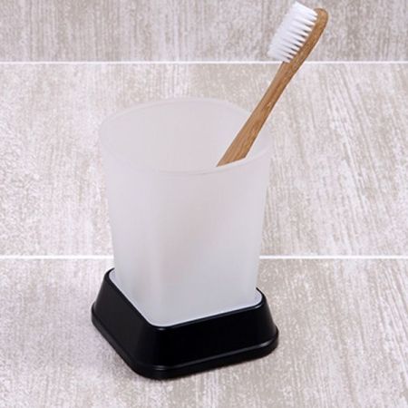 Стакан для зубных щеток WasserKRAFT Amper Black K-5428B Черный, артикул K-5428B
