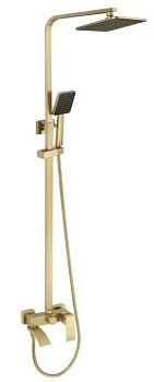 Душевая система Fmark FS8645-1C, матовое золото