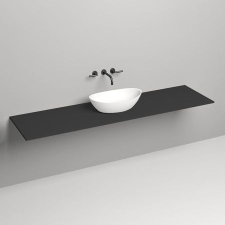 SALINI Столешница 2000х500х15 мм, из материалв S-Stone, цвет  матовый RAL 9011