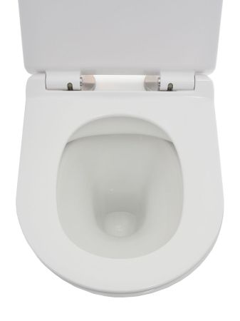 AQM2005 Унитаз подвесной с сиденьем SoftClose, технология смыва Rimless, скрытый крепеж. 485x360x360, артикул AQM2005