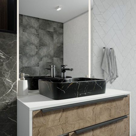 Раковина чаша Maretti UM13NS96-560MR, черный мрамор, артикул UM13NS96-560MR