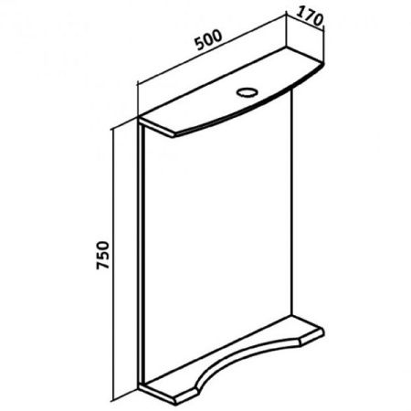 Зеркало Runo Ксения 50 4620750020149 с подсветкой Белое