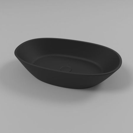 Умывальник WHITECROSS Amazon 60x35 (черный мат) иск. камень