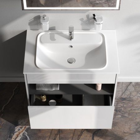 M8FFUX0801WG Func, База с нишей, 1 ящик (pull-out), 80 см, цвет белый глянец, артикул M8FFUX0801WG