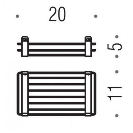 Colombo Angolari Угловая полочка, цвет: хром, артикул B9631.CR