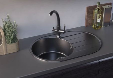 Кухонная мойка Ulgran Quartz Nora 750-08, космос, артикул Nora 750-08