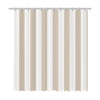 Штора для ванной комнаты FIXSEN VAFEL FX-5020A, белый/бежевый