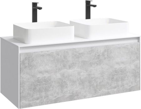 Mobi Корпус подвесной тумбы 120 см под умывальник , цвет белый глянец, артикул MOB0112W