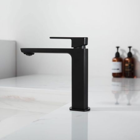 Смеситель для раковины Next VBF-1N1MB однорычажный, черный, артикул VBF-1N1MB