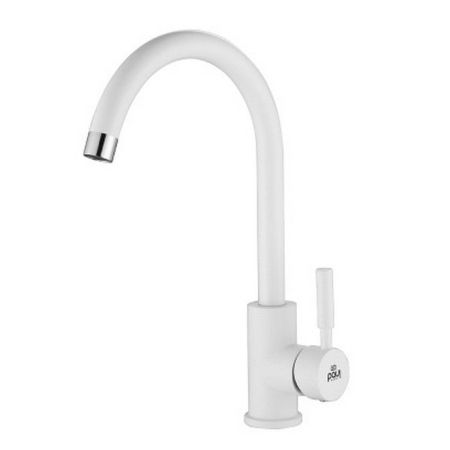 Смеситель для кухни Paulmark Holstein Ho212063-431 Белый матовый