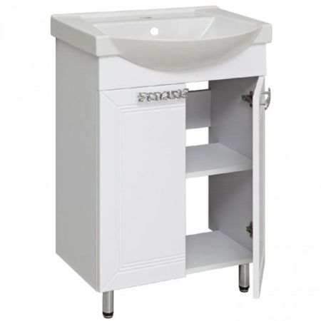 Тумба под раковину Runo Монро 55 4620750028497 Белая