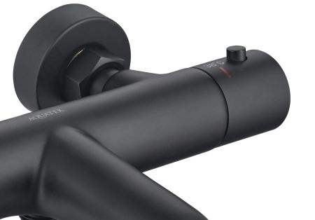 Термостатический смеситель для ванны AQUATEK, матовый черный AQ1043MB, артикул AQ1043MB