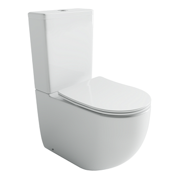 Напольный пристенный унитаз Метрополь (Metropol) смыв Торнадо белый CN4001T