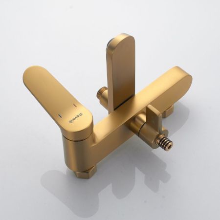Душевая система Shevanik S4336G, золотой сатин, артикул S4336G