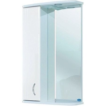 Зеркало со шкафом Bellezza Астра 60 4614909002018 с подсветкой L Белое