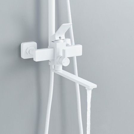 Душевая система Shevanik S6136C, белый