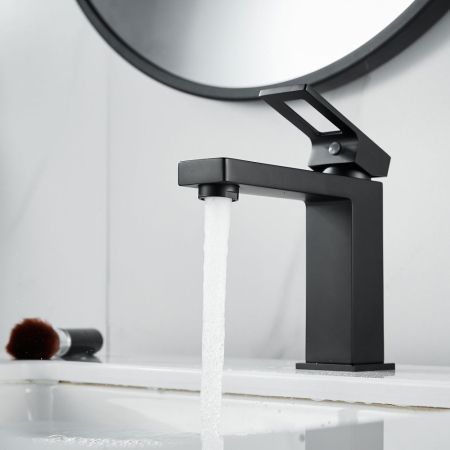 Смеситель для раковины Raffine F0196H, черный, артикул F0196H