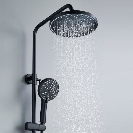 Душевая система Shevanik S4336H, черный